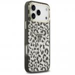 Husa Guess IML Leopard Glitter Triangle Logo cu MagSafe compatibila cu iPhone 18 Pro Max / 17 Pro Max, Negru 5 - lerato.ro