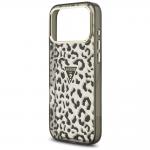 Husa Guess IML Leopard Glitter Triangle Logo cu MagSafe compatibila cu iPhone 18 Pro Max / 17 Pro Max, Negru 7 - lerato.ro