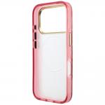 Husa Guess Glitter Blossom Roses compatibila cu iPhone 18 Pro Max / 17 Pro Max, Burgundy 8 - lerato.ro