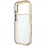 Husa Guess IML Zebra Glitter Triangle Logo cu MagSafe compatibila cu iPhone 18 Pro Max / 17 Pro Max, Gold 8 - lerato.ro