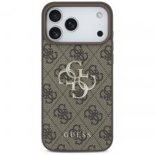 Husa Guess 4G Big Logo compatibila cu iPhone 18 Pro / 17 Pro, Maro