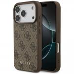 Husa Guess 4G Classic compatibila cu iPhone 18 Pro / 17 Pro, Maro 4 - lerato.ro