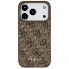 Husa Guess 4G Classic compatibila cu iPhone 18 Pro / 17 Pro, Maro