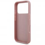 Husa Guess Fixed Glitter Big 4G compatibila cu iPhone 18 Pro / 17 Pro, Roz 8 - lerato.ro