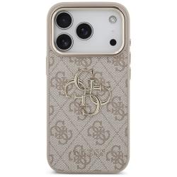 Husa Guess 4G Big 4G Classic Logo compatibila cu iPhone 18 Pro / 17 Pro, Rose Gold