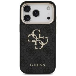 Husa Guess 4G Big 4G Classic Logo compatibila cu iPhone 18 Pro / 17 Pro, Negru