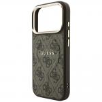 Husa Guess Embossed 4G Classic cu MagSafe compatibila cu iPhone 18 Pro / 17 Pro, Maro 7 - lerato.ro