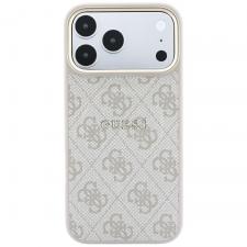 Husa Guess Embossed 4G Classic cu MagSafe compatibila cu iPhone 18 Pro / 17 Pro, Roz