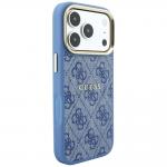 Husa Guess Embossed 4G Classic cu MagSafe compatibila cu iPhone 18 Pro / 17 Pro, Albastru 5 - lerato.ro