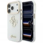 Husa Guess IML 4G Script Metal compatibila cu iPhone 18 Pro / 17 Pro, Alb 4 - lerato.ro