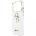 Husa Guess IML 4G Script Metal compatibila cu iPhone 18 Pro / 17 Pro, Alb 7 - lerato.ro