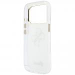 Husa Guess IML 4G Script Metal compatibila cu iPhone 18 Pro / 17 Pro, Alb 8 - lerato.ro