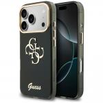 Husa Guess IML 4G Script Metal compatibila cu iPhone 18 Pro / 17 Pro, Negru 4 - lerato.ro