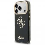 Husa Guess IML 4G Script Metal compatibila cu iPhone 18 Pro / 17 Pro, Negru 3 - lerato.ro