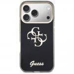 Husa Guess IML 4G Script Metal compatibila cu iPhone 18 Pro / 17 Pro, Negru 2 - lerato.ro