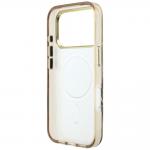 Husa Guess IML Zebra Glitter Triangle Logo cu MagSafe compatibila cu iPhone 18 Pro / 17 Pro, Gold 8 - lerato.ro