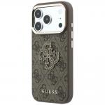 Husa Guess 4G Big Resin Logo compatibila cu iPhone 18 Pro / 17 Pro, Maro 3 - lerato.ro