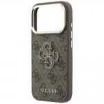 Husa Guess 4G Big Resin Logo compatibila cu iPhone 18 Pro / 17 Pro, Maro 7 - lerato.ro