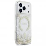 Husa Guess Resin Bottom Glitter cu MagSafe compatibila cu iPhone 18 Pro / 17 Pro, Gold 5 - lerato.ro