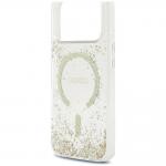 Husa Guess Resin Bottom Glitter cu MagSafe compatibila cu iPhone 18 Pro / 17 Pro, Gold 7 - lerato.ro