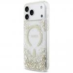 Husa Guess Resin Bottom Glitter cu MagSafe compatibila cu iPhone 18 Pro Max / 17 Pro Max, Gold 3 - lerato.ro