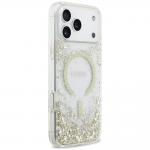Husa Guess Resin Bottom Glitter cu MagSafe compatibila cu iPhone 18 Pro Max / 17 Pro Max, Gold 5 - lerato.ro
