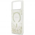 Husa Guess Resin Bottom Glitter cu MagSafe compatibila cu iPhone 18 Pro Max / 17 Pro Max, Gold 7 - lerato.ro