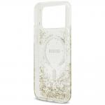 Husa Guess Resin Bottom Glitter cu MagSafe compatibila cu iPhone 18 Pro Max / 17 Pro Max, Gold 8 - lerato.ro