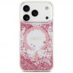 Husa Guess Resin Bottom Glitter cu MagSafe compatibila cu iPhone 18 Pro Max / 17 Pro Max, Roz 2 - lerato.ro