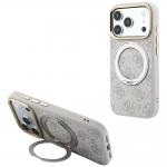 Husa Guess Ring Stand 360 4G Classic Logo cu MagSafe compatibila cu iPhone 18 Pro Max / 17 Pro Max, Roz 4 - lerato.ro