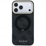 Husa Guess Ring Stand 360 4G Classic Logo cu MagSafe compatibila cu iPhone 18 Pro Max / 17 Pro Max, Negru 2 - lerato.ro