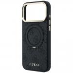 Husa Guess Ring Stand 360 4G Classic Logo cu MagSafe compatibila cu iPhone 18 Pro Max / 17 Pro Max, Negru 7 - lerato.ro