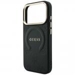 Husa Guess Saffiano Peony and Ring cu MagSafe compatibila cu iPhone 18 Pro Max / 17 Pro Max, Negru 7 - lerato.ro