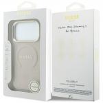 Husa Guess Saffiano Peony and Ring cu MagSafe compatibila cu iPhone 18 Pro / 17 Pro, Roz 9 - lerato.ro
