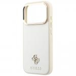 Husa Guess Saffiano Small 4G Classic Logo cu MagSafe compatibila cu iPhone 18 Pro Max / 17 Pro Max, Bej 7 - lerato.ro