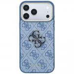 Husa Guess 4G Big Resin Logo compatibila cu iPhone 18 Pro / 17 Pro, Albastru 4 - lerato.ro