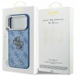 Husa Guess 4G Big Resin Logo compatibila cu iPhone 18 Pro / 17 Pro, Albastru 9 - lerato.ro