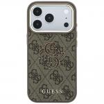 Husa Guess 4G Big Resin Logo compatibila cu iPhone 18 Pro Max / 17 Pro Max, Maro 2 - lerato.ro