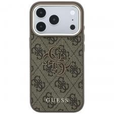 Husa Guess 4G Big Resin Logo compatibila cu iPhone 18 Pro Max / 17 Pro Max, Maro