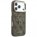 Husa Guess 4G Big Resin Logo compatibila cu iPhone 18 Pro Max / 17 Pro Max, Maro 5 - lerato.ro