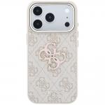 Husa Guess 4G Big Resin Logo compatibila cu iPhone 18 Pro / 17 Pro, Roz 2 - lerato.ro