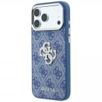 Husa Guess 4G Big Strass Logo compatibila cu iPhone 18 Pro / 17 Pro, Albastru 3 - lerato.ro