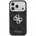Husa Guess 4G Big Strass Logo compatibila cu iPhone 18 Pro Max / 17 Pro Max, Negru 2 - lerato.ro