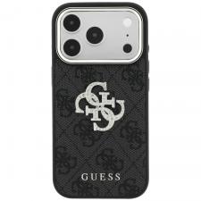 Husa Guess 4G Big Strass Logo compatibila cu iPhone 18 Pro Max / 17 Pro Max, Negru