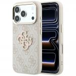 Husa Guess 4G Big Resin Logo compatibila cu iPhone 18 Pro Max / 17 Pro Max, Roz 4 - lerato.ro