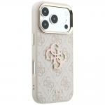 Husa Guess 4G Big Resin Logo compatibila cu iPhone 18 Pro Max / 17 Pro Max, Roz 5 - lerato.ro