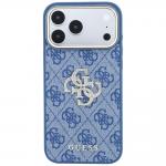 Husa Guess 4G Big Strass Logo compatibila cu iPhone 18 Pro Max / 17 Pro Max, Albastru 2 - lerato.ro