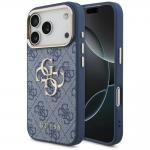 Husa Guess 4G Big 4G Classic Logo compatibila cu iPhone 18 Pro / 17 Pro, Albastru 4 - lerato.ro