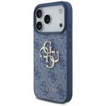 Husa Guess 4G Big Logo compatibila cu iPhone 18 Pro / 17 Pro, Albastru 3 - lerato.ro