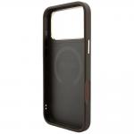 Husa Guess 4G Stripe Round and Classic Logo cu MagSafe compatibila cu iPhone 18 Pro Max / 17 Pro Max, Maro 8 - lerato.ro